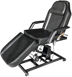 PALDIN Electric Massage Table 3 Section Adjustable Bed Couch Beauty Salon Recliner Chair Treatment Tattoo Facial SPA Massaging Bed (Black)(Includes 2 Packages)