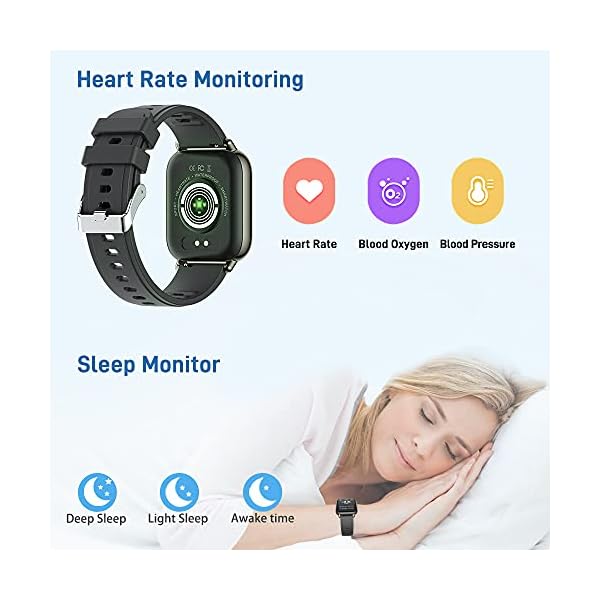 Smart-Watch-mebossco-Fitness-Tracker-for-Women-Men-169-Inch-Smartwatch-with-Sleep-Heart-Rate-Monitor-IP68-Waterproof-Sports-Watch-with-Step-Counter-Fitness-Watch-for-Android-iOS-Phones-Black Smart Watch, mebossco Fitness Tracker for Women Men, 1.69 Inch Smartwatch with Sleep Heart Rate Monitor, IP68 Waterproof Sports Watch with Step Counter, Fitness Watch for Android iOS Phones, Black