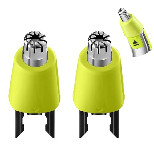 Lot de 2 Pour Philips OneBlade - Têtes de Rechange Pour Tondeuse Nez QP2520 QP2630 QP2530 QP2620 QP2830 QP2724 QP2734 QP2515