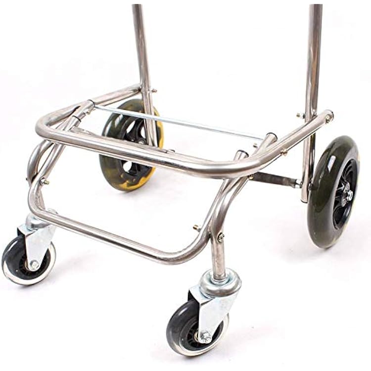 Shopping Trolley,Pull Food Portable Trolley Car Luggage Trailer Small Pull Folding Hand Shopping Cart,A Multifunctional