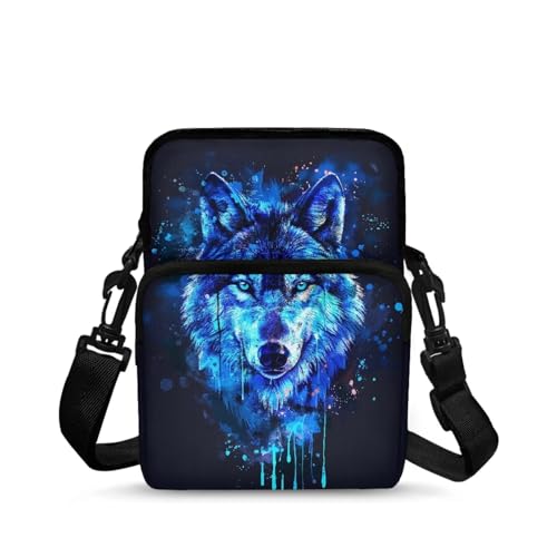 Crossbody Shoulder Bag for Girls, 2 Layer Lightweight Messenger Bag Waist Pouch