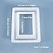 iSuperb Photo Frame Mold Epoxy Resin Silicone Mold Rectangle Resin Casting Mold for DIY Making Picture Frame Crafts Decorations