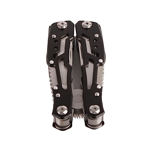Multi Function Folding Tool Pliers with Safety Lock, Corrosion Resistant Stainless Steel, Portable for Outdoor Camping Black - Image 2