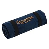 Cezanne Artist Pencil Case - Durable Blue Cotton Canvas Roll-Up Travel Art Case w/ Zipper Art Pouch for Artists, Professionals - Lightweight, Portable Organization - up to 48 Colored Pencils