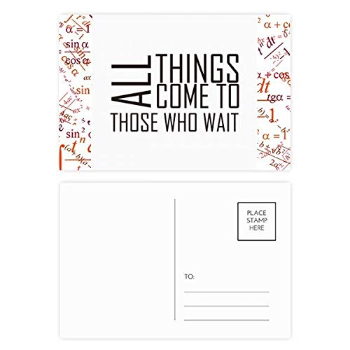 Cartes postales Merci lot de 20 avec citation et formule de patience multicolore