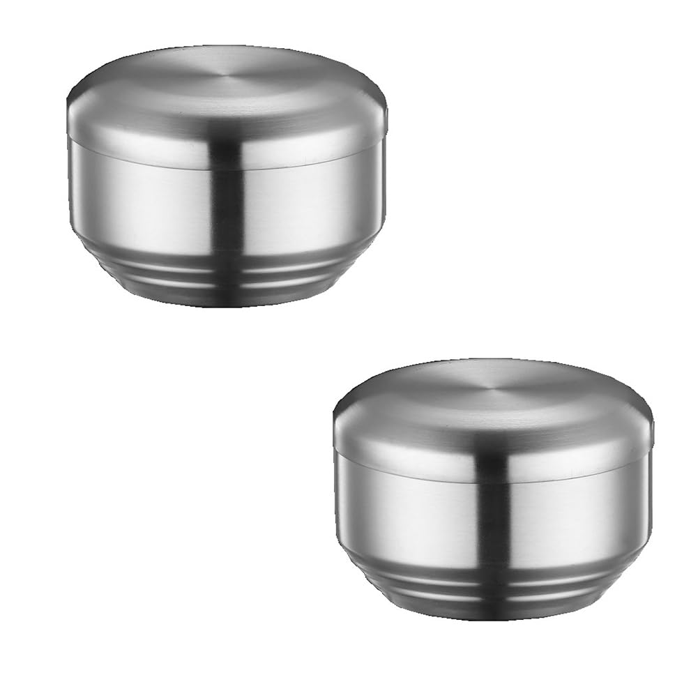 CTRLZS 304 Stainless Steel Dining Bowl Double-Layer Insulated Rice Bowl Cooking Bowl Metal Bowl Mix Rice Bowls