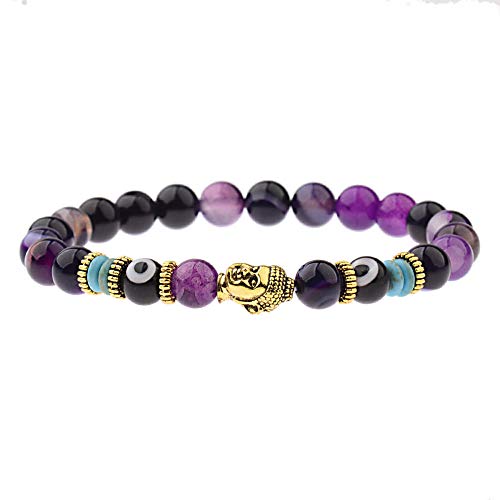 Pierre naturelle cadeau idéal couples amoureux perles violettes mode
