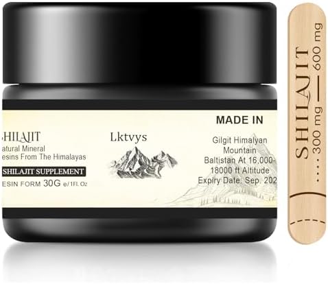 Himalayan Shilajit 30 g – 500 mg Per Serving, Shilajit Supplement, Shilajit Resin Enriched with Over 85 Essential Micronutrients, Supports Energy & Vitality, Pure Shilajit for Men and Women