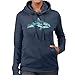 Produktbild Cloud City 7 Dolphin Scuba Diver Silhouette Women's Hooded Sweatshirt