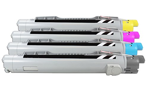 Rebuilt do Epson Aculaser C 4200 DTN PC 5 - C4200 / C13S050242 - C13S050245 - Toner zestaw ekonomiczny czarny, cyjan, magenta, żółty - Na ok. 1 x 10 000 i 3 x 8500 stron (5% pokrypokrycie)