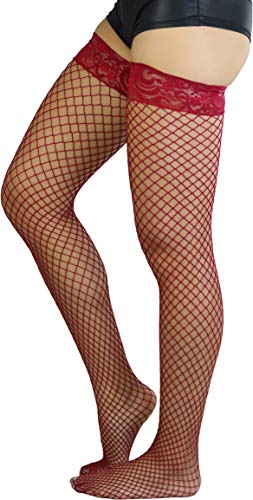 ToBeInStyle Women's Iconic Wide Net Lace Tights3