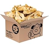 ValueBull Beef Cheek Slices, Long Lasting Dog Chews, Varied Sizes, Shapes, & Colors, 5 Pound Bulk Pack - Long Lasting Dog Chews, Rich in Collagen, Single Ingredient, Cleans Teeth