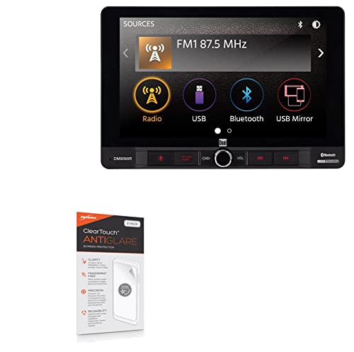 BoxWave Screen Protector Compatible with Dual Electronics DM90MIR - ClearTouch Anti-Glare (2-Pack), Anti-Fingerprint Matte Film Skin