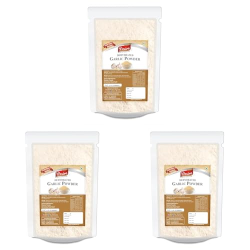 Image of Desire Dehydrated Garlic Powder, 500g | No Additives, Ideal for Cooking, Seasoning, and Baking | Natural Flavor Enhancer (Pack of 3)