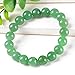 Top Plaza Semi-Precious Gemstones Healing Power Crystal Stretch Beaded Bracelet (Amethyst/Tiger Eye Stone/Green Aventurine/Crazy Agate)