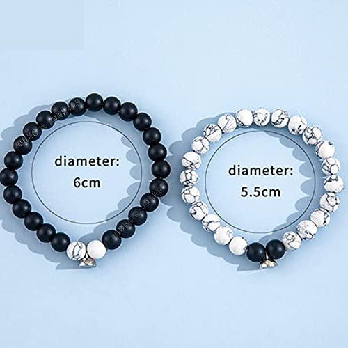 Image of Young & Forever Gift Fashion Long Distance Touch Gold Silver Rose Gold Couples Friendship Best Friend hand Couple matching Mens Magnetic Magnet bracelets for Women /Girls Silver bracelet for Men /Boys