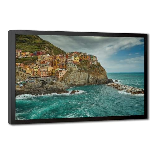 Toile Manarola Cinque Terre 50x75 cm pour décoration murale de bureau et chambre