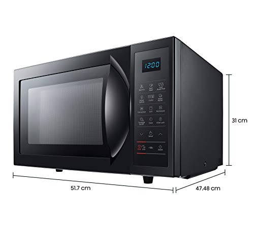Samsung-28-L-Convection-Microwave-Oven-CE1041DSB2TL-Black-SlimFry Samsung 28 L Convection Microwave Oven (CE1041DSB2/TL, Black, SlimFry)