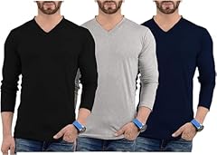 Pack of 3 - Lgs Set 3 V-neck Shirt Mens-(blck-h-blu)