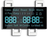 DE07-00129A-Upgraded Range LED Display Board Compatible with Samsung Electric Range -Oven/Stove Fits Model NE59J7630SB/AA NE59J7630SG/AA NE59J7630SS/AA NE59J7630SW/AA