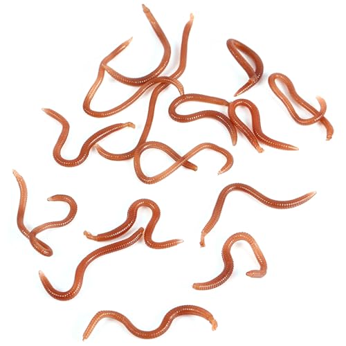 Hibeauty Lifelike shaped fishing lures, 17-18pcs soft baits with fiy smell for ermen