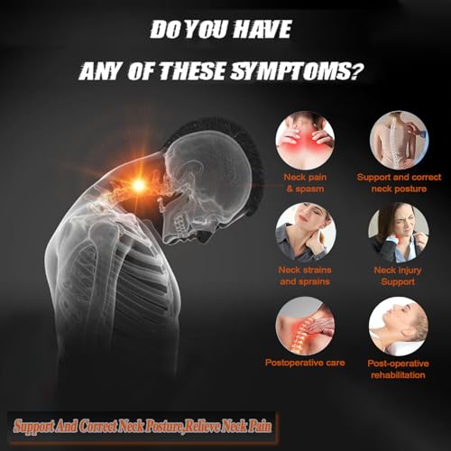 BingboPro Neck Brace for Neck Pain Relief and Support, Neck Support Brace For Men Women, Soft Foam Cervical Collar Neck Collar for Sleeping,Posture,Vertebrae Stable and Spine Pressure