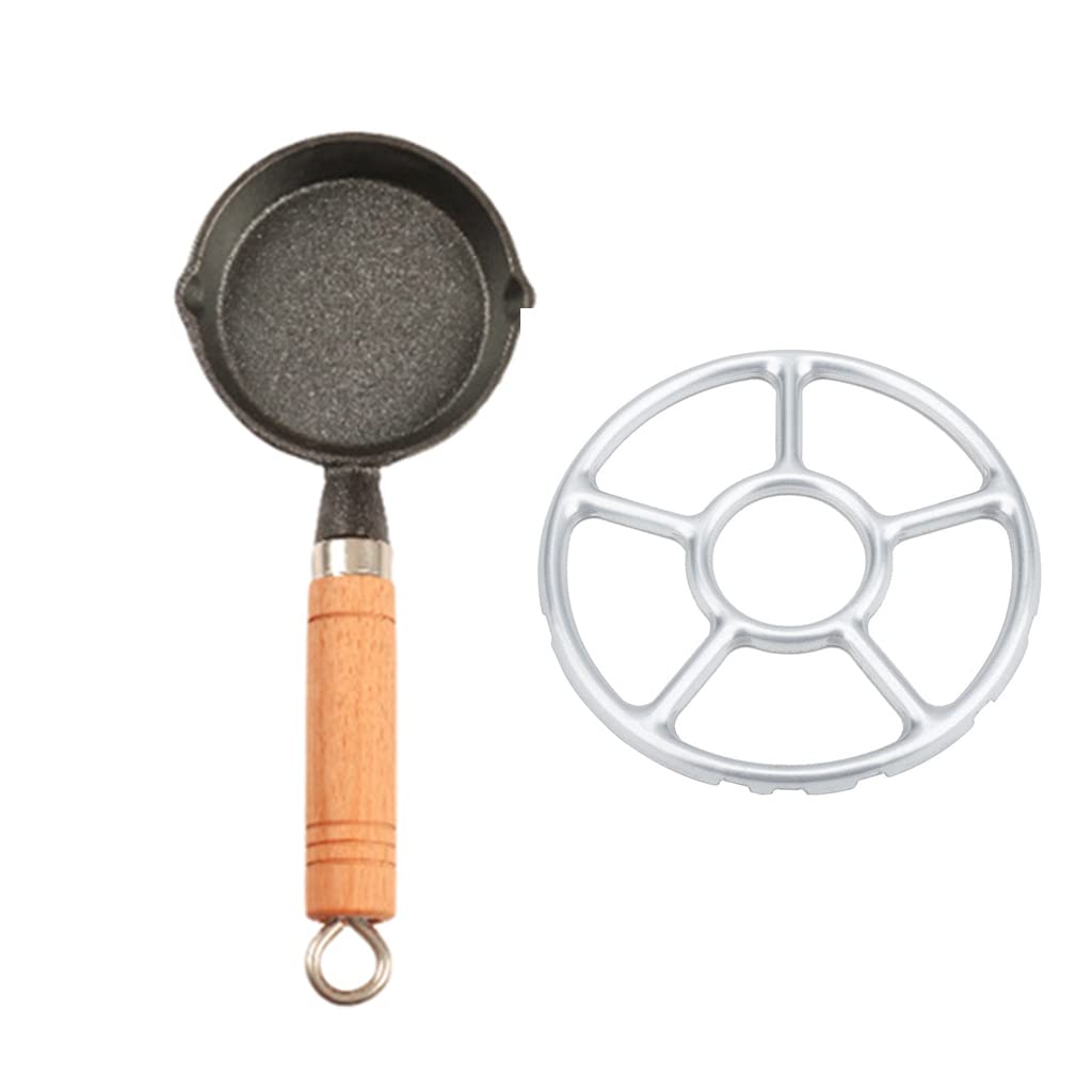 Sartén pequeña para tortillas PANGBOER que evita que el huevo se pegue al cocinar con asa