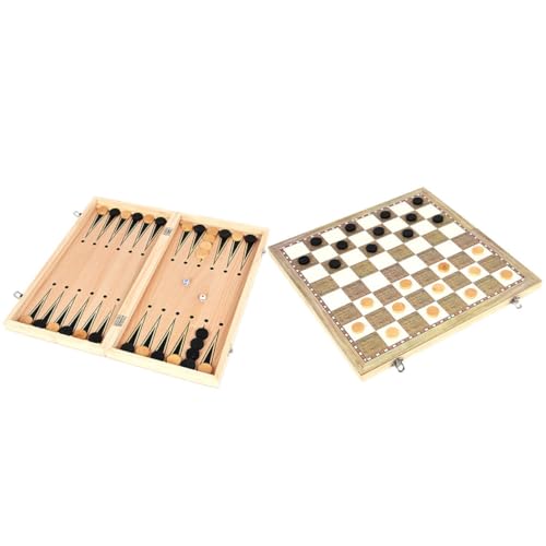 Toddmomy 1 Set Folding International Chess Game Puzzle Plaything for Easy to Store and Carry for