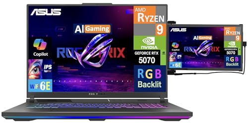 Image of ASUS ROG Strix G18 AI Gaming Laptop Copilot+ 18 inch 240Hz 2.5K Display | Nebula Display,Ryzen9 8940HX,GeForce RTX 5070 64GB DDR5,8TB SSD,RGB,WiFi 6E,Webcam,Bluetooth 5.4,Win11 Pro /Duex DS Monitor