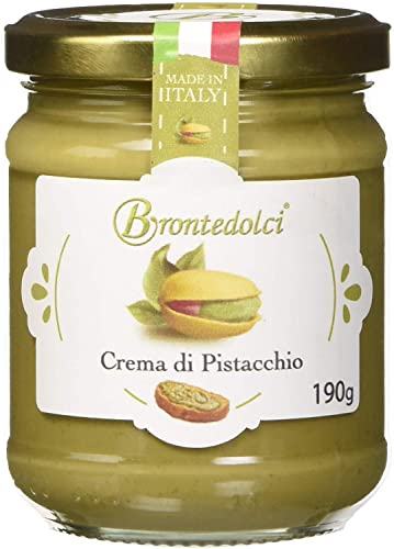 Brontedolci Crema Spalmabile di Pistacchio - Crema de pistacho (2 unidades, 190 g, cristal de Sicilia, con 40,5% pistacho) Cover