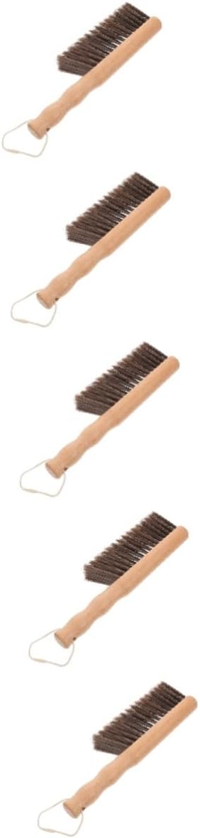 5pcs Fireplace Brush Ergonomic Handle Versatile Cleaning Tool for Hearth BBQ and Garden Soft Bristles for Efficient Dust and Ash Removal and Comfortable Design