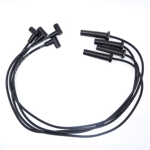 OXCANO 7543 イグニッションスパークプラグワイヤー 4本セット ビュイックセンチュリー シボレー ベレッタ キャバリエ コルシカ LLV ルミナ S10 ピックアップ GMC ソノマ いすゞ ホンブレ オールズモビル カットラス シエラ ポンティアックに対応