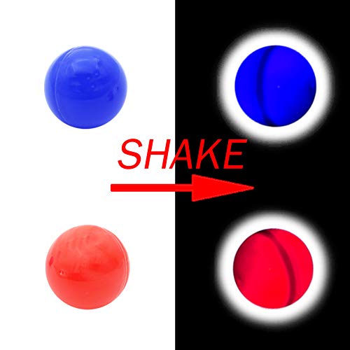 Six Senses Media The Dark Beer Pong Set,Beer Pong Party Cup Set, LED Beer Pong Cups and LED Flash Balls, 22 Set(11 Red&11 Blue), Waterproof, Large Capacity Battery