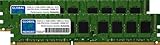 VITESSE: PC3-8500 (1066MHz) 2Go (2 x 1Go) DDR3 1066MHz PC3-8500 240-PIN ECC DIMM (UDIMM) MÉMOIRE RAM KIT pour SERVEURS/WORKSTATIONS/Cartes Meres