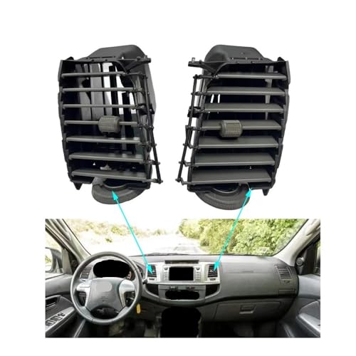 Grille climatisation automobile Hilux 2004-2015 buse de ventilation centrale avant stable - 5