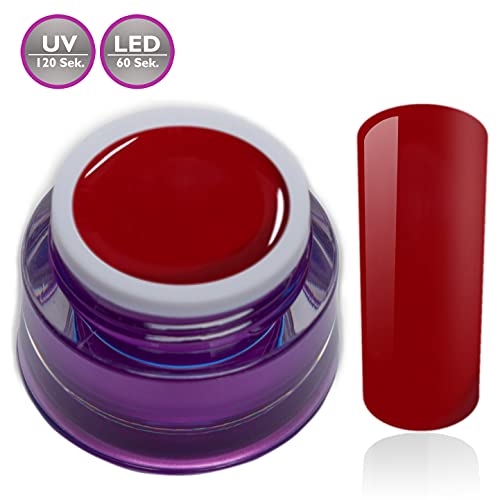 Farbgel Set Red Stars je ein Farb - Glitter - Metallic Ledgel Uv Gel in Rot Nageldesign Nagelgel 3x 5ml (3er Pack) – Bild 2