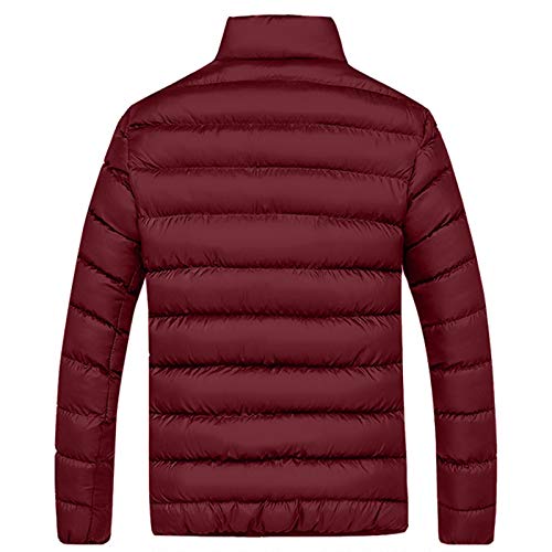 Men's Lightweight Puffer Jacket Packable Down Coat Stand Collar Quilted Jacket Slim Fit Insulated Jacket Winter Outwear2