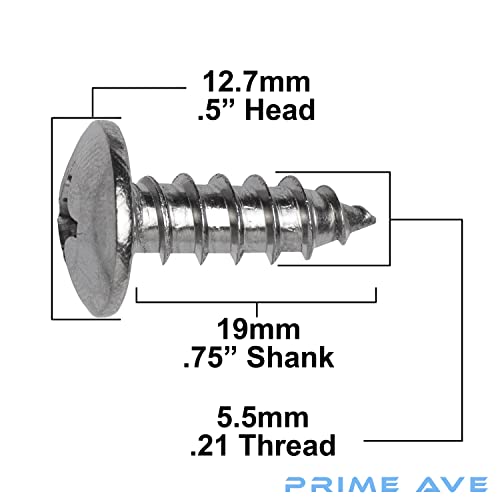 Prime Ave Stainless Steel License Plate Fastener Screws Compatible With Subaru Wrx Brz Impreza Outback Forester Crosstrek Legacy Ascent #TOP1