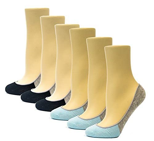 Image of Thirty48 Women's No Show Loafer Socks, Boat Shoe Liners with Non Slip Grip