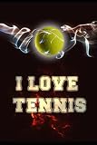 I love tennis: lined notebook