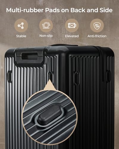 CENSEN Trunk Luggage, 28 Inch Checked Luggage with Spinner Wheels, Lightweight PC Hard Shell Large Suitcase with TSA Lock, Removable Dividers の商品画像 5