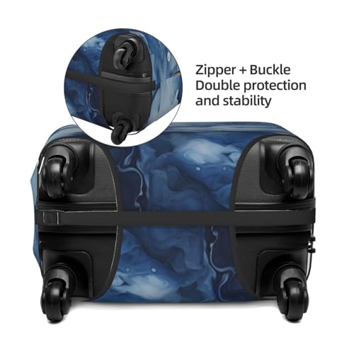 Suitcase Covers for Luggage, Luggage Cover Protector Fits 18-32 Inch Luggages (Blue Watercolor, L)3
