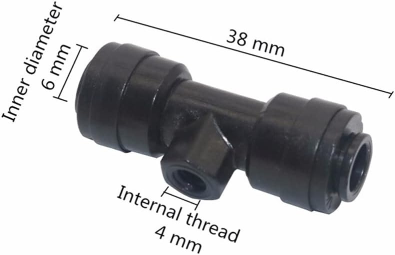 Connector,Hose Connector,20pcs 1/4" Tube OD Plastic Slip Lock Tees (Quick Connect) Misting Nozzle Greenhouse Drip Irrigation Fittings Hose Connector