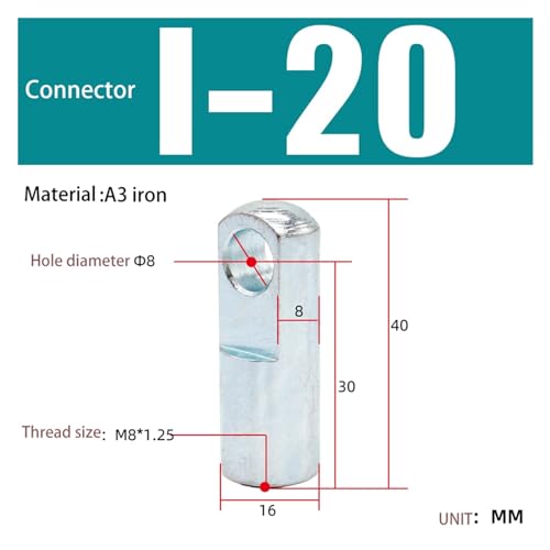 Accesorios de cilindro conector tipo I I-100 para automatización 7