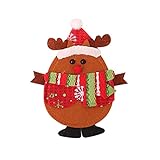 Générique QIWei Porte-Couverts Poches Décoration de Table de dîner de fête de Noël pour la Salle à Manger du Restaurant à la Maison,Wapiti