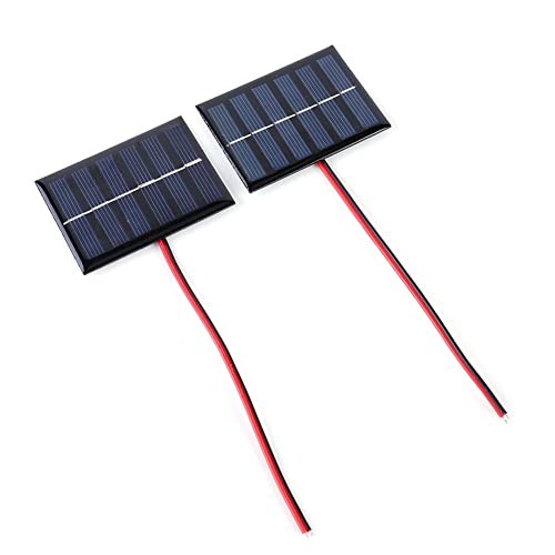 Generico 2 mini pannello solare 1 W 3 V 100 MA DIY Outdoor Camp caricatore solare Power Bank