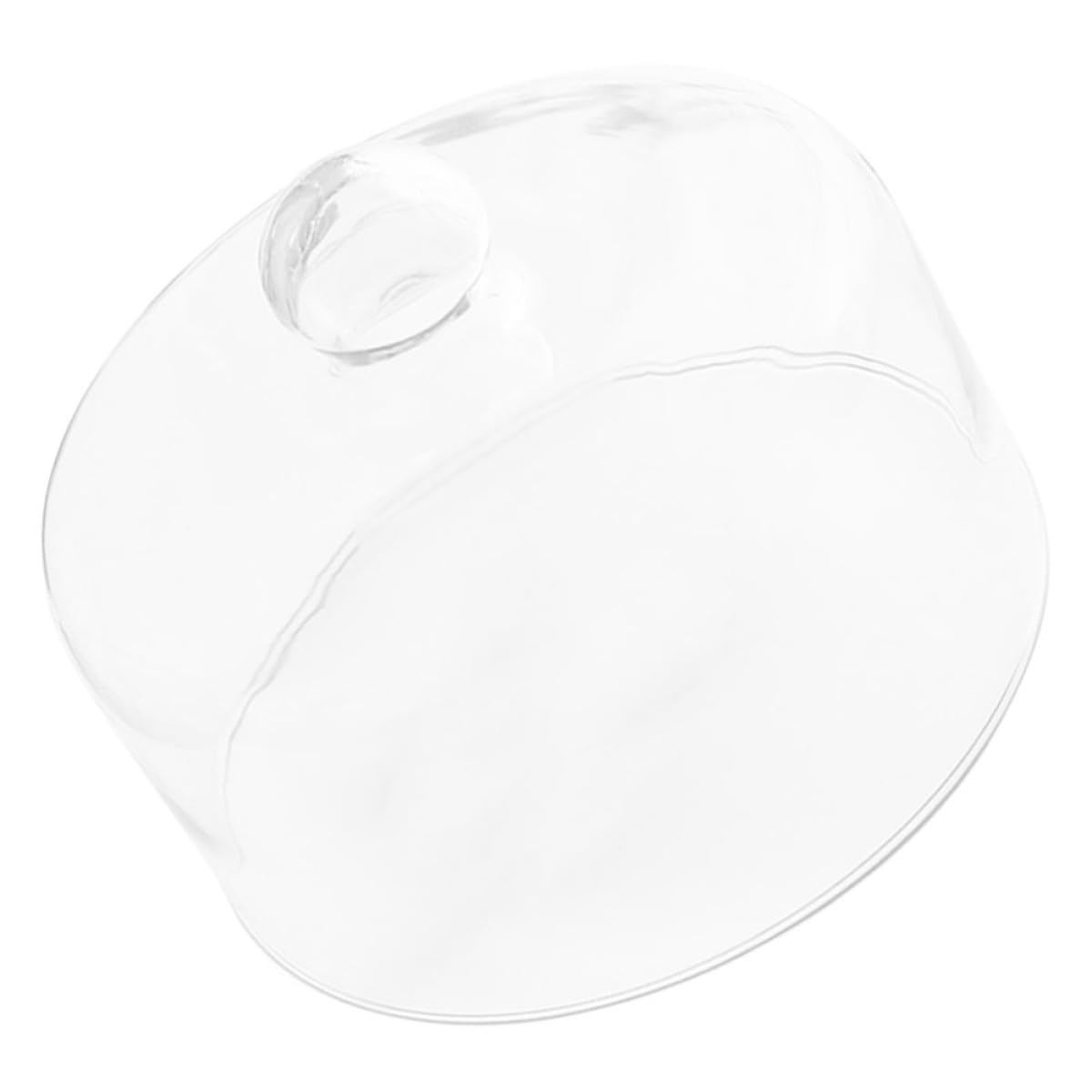 Runde Dessertkuppel 21cm aus Glas, Transparente Abdeckung für Kuchenständer