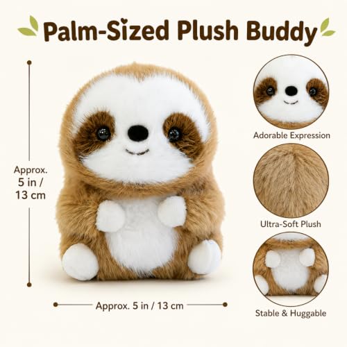 TIANCHANGZC Small Sloth Stuffed Animal, 5-Inch Soft Plush Toy Gift for Kids by TIANCHANGZC - Used condition - Image 7