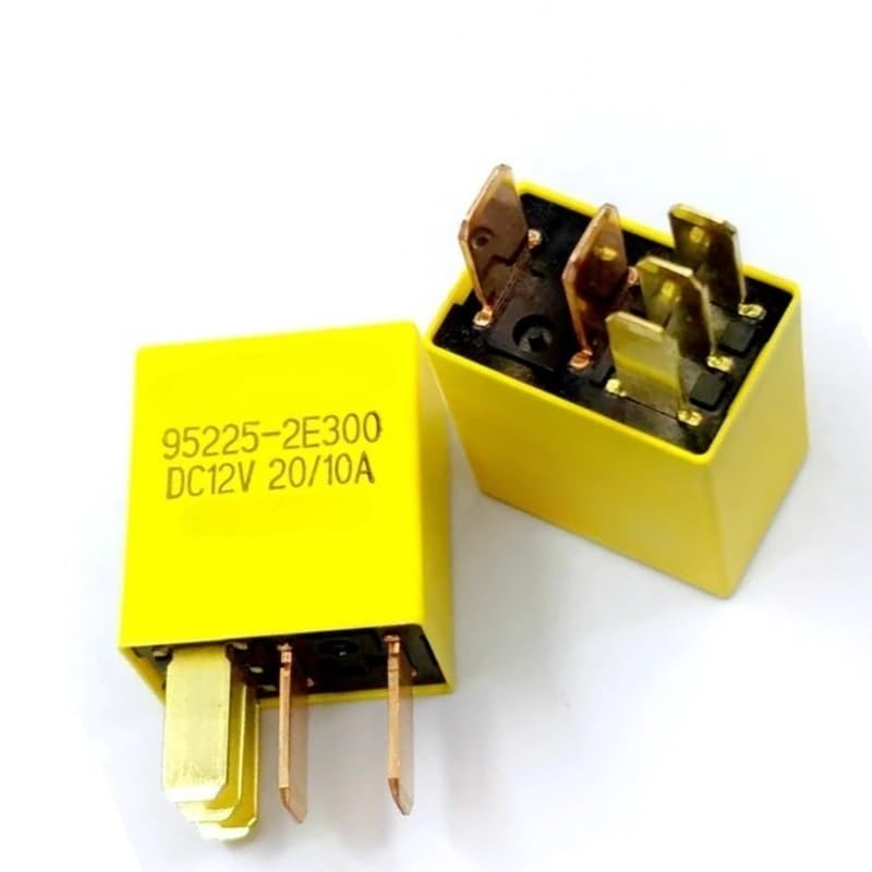 Relé de limpiaparabrisas 2 uds. 95225-2E300 DC12V 5 Pines, Apto for KIA Hyundai Recambio