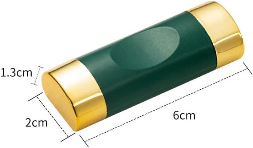 10-piece Alloy Chopsticks Holder Chinese Chopstick Rest Spoon Stand Rack Pillow Shape(Green gold)